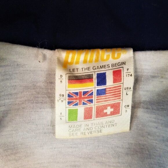 Vintage Prince Performance Track Jacket Lightweight Blue Womens Sz L - Picture 6 of 11